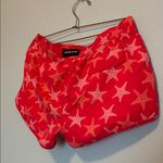 Red and Pink Star Pattern Athletic Shorts Size XXL Photo 4