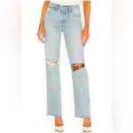 RE/DONE  90’s High Rise Loose Distressed Light Wash Button Fly Jeans 24 (27x31) Photo 1