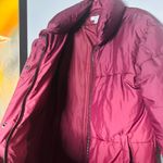 Busayo Collective Ombré Wine Pink Purple Parka Puffer Trench Jacket size XS Photo 9