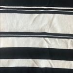 Rafaella  Black and White Fitted Ribbed Tank Top Photo 3