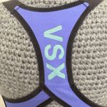 Victoria's Secret VSX Sport Racerback Bra Green Purple Black Stripe Colorblock Lightly Lined 34C Photo 4