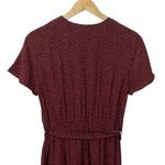 Rails Womens V-Neck Short Sleeve Jet Jumpsuit Rust Spotted Wide Leg Size XS Photo 5