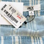 Jack by BB Dakota Skirt Ivanna Blue Striped Raw Hem Chambray Mini Size 2 NEW Photo 2