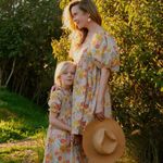 Tuckernuck Maisonette Kamala Dress Wild Poppy Flowers floral print bow babydoll puff sleeve Photo 2