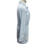 J.Crew  Blue Cotton Poplin Long Sleeve Popover Shirt Dress Size Ss Photo 2