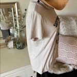 Lucky Brand  tan logo, Lotus, gold foiled graphic T-shirt, oversize small Photo 10