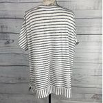 Chico's Weekends By  3 Shirt Womens XL Striped V Neck Short Sleeves Stretch Photo 3