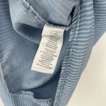 Beach Lunch Lounge Chambray Stripe Top 3/4 Bell Sleeves Boho Coastal Size L Photo 9