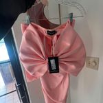 Pretty Little Thing Pink Bow Statement Dress  Photo 1