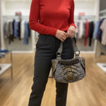 Mary Frances Satchel Embellished Gray Women's Bag NWOT Photo 11