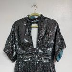 Jovani  Green Sequin Mini Cut Out Dress Sz 10 NWT Photo 2