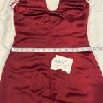 Jason Wu  szXS maroon/burgundy satin halter back zip back slit dress NWT Photo 10