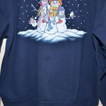 American Vintage Vintage Christmas Snowman Sweatshirt Morning Sun Style Photo 1