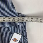 Dickies  juniors medium Blue Striped Overalls denim white new casual conductor Photo 9