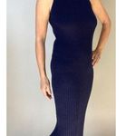 Anthropologie Saturday Sunday by navy ribbed cross back midi dress Size XS Photo 0