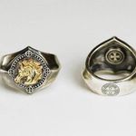 925 Silver Plated Adjustable Horse Ring for Men Women,Animal Ring,Punk Hip Hop Photo 3