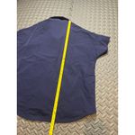 FIGS  Elmina Scrub Top Womens Small Navy blue Shirt Button Collar Photo 6