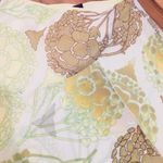 New Vintage Pineapple Yellow Floral Flare Layered Skirt Summer Pastel Midi Photo 4