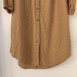 Na Nin Vintage Style The Gloria Waffled Cotton Tunic Dress Size 2 Tan Photo 5