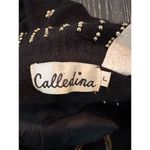 Vintage Calledina Women's L Black Sweater Gold Bead Embellishments Vintage Size L Photo 12