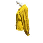 Milk & Honey women's mustard yellow long sleeve blouse Size M Photo 1