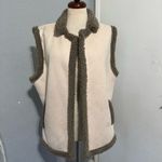 Anthropologie Akemi + Kin Women Cream & Gray Collared Sherpa Vest One Size Size undefined Photo 4