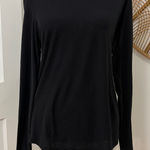 James Perse Standard Sz 3, Lg Slub LS Crew T Shirt Quiet Luxury Classic Black Photo 0