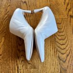 Stuart Weitzman Mira leather white pointed-toe mules size 7.5 Photo 3