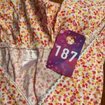 No Boundries Pink/Yellow/White Floral Smocked Short Sleeve Dress Size M Size M Photo 11