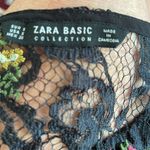 ZARA  Cropped Black Lace Top sz S Photo 4