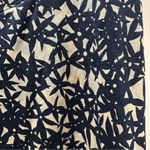 Diane Von Furstenberg  Navy and Cream Geometric Silk Pencil Skirt Size: 8 Photo 7