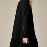 J.Crew Women’s Amelia Popover Shirtdress in drapey viscose twill Size XS Black Photo 1