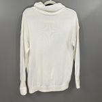 Athleta  Women Breckenridge Sweater XL Ivory Top Cowl Turtleneck Long Sleeve Knit Photo 4