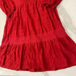 Knox Rose Red Tunic Top/Dress Embroidery Peasant Blouse Women’s XS Cottagecore Photo 1