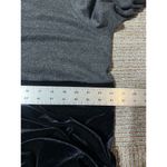 Motherhood MATERNITY DRESS BLACK VELVET/GRAY TIE BACK LONG MODEST SIZE XL Photo 6