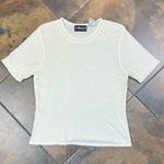 Sag Harbor  Petite Cream Sweater Blouse Large Photo 4