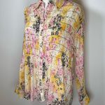 Pilcro | Anthropologie Smocked Buttondown Boho Blouse Women’s Size XXSP Pink Photo 6