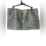 Chaser Woven Mini Skirt SILK Metallic Stripe , Boho Chic Colorful Festival by Photo 1