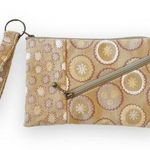 Maruca Boulder Beetle Beige Tapestry Wristlet Wallet New! Boho Festival Woven‎ Tan Photo 0