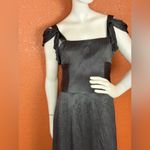 Maryam Torabi custom black maxi dress formal gown in soft fabric. E48 Blue Size 6 Photo 5