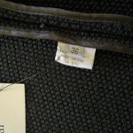 Veronique Leroy Paris Vintage Black Wool Knit Cowl Neck Jacket Short Coat Size XS Photo 5