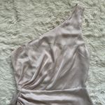 Ramy Brook Dress Kathleen One-Shoulder Asymmetric Oyster Nude 4 NWT New Photo 4