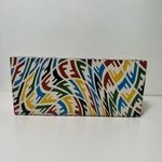 Fendi  X Sarah Coleman Multicolor Vitello Vertigo Zucca Horizontal Box Bag Clutch Photo 9