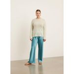 Vince Womens Satin Bias Cut Dress Pants in Deep Lagoon Size 2X Photo 1