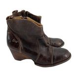 Bed Stu  Womens 11 Boots Ankle Wedge Cobbler Series Dark Brown Leather Photo 0