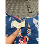 Print Fresh Womens Shoreline Dress Pintuck Beachcomber XL Blue Ruffle Hem‎ Photo 3