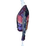 VTG Surya Patchwork Beaded Jacket Wmns Crop Retro Purple Sz L Grunge Boho Hippie Size L Photo 7