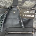 100% Leather Black Shoulder Handbag NEW by Great American Leatherworks Photo 5