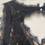 Heartloom Sienna Lace Fit and Flare Black Eyelash Mini Dress Size Medium NEW Photo 6