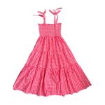 Tuckernuck  Pomander Place Gingham Nellie Dress Electric Pink‎ Size Large Photo 6